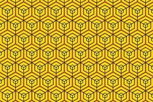 abstract bee hive yellow and black vector background