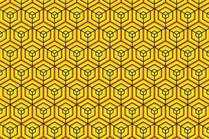 abstract bee hive yellow and black vector background