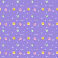 colorful memphis pattern banner colorful vector