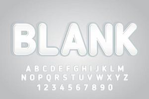 decorative blank Font and Alphabet vector