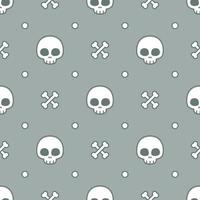 skull seamless pattern background design vector