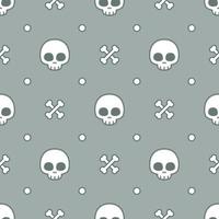 skull seamless pattern background design vector