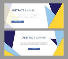 Abstract geometric triangle banner. promotion company business banner background, advertisement, website. EPS 10 vector