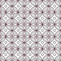 Modern Javanese Batik Kawung seamless pattern vector