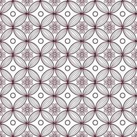 Modern Javanese Batik Kawung seamless pattern vector