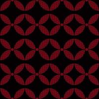 Seamless pattern inspired by Javanese Batik Kawung vector