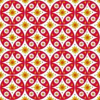 patrón moderno sin costuras inspirado en el batik kawung javanés vector