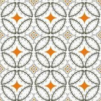 patrón sin fisuras de la naturaleza inspirado en el batik kawung javanés vector