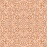 Ethnic seamless vector pattern. Brown monochrome geometric mandala flower. Can be used for design of fabric, covers, wallpapers, tiles.