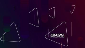 3D triangle abstract background template vector