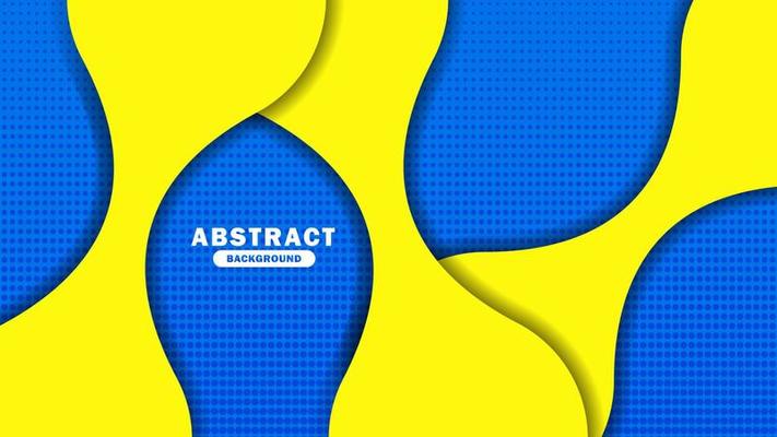 Modern Abstract Background Template. Blue and Yellow Background Vector Illustration for Banner, Poster, Flyer your business. Bright, Simple, trendy background for you. EPS 10
