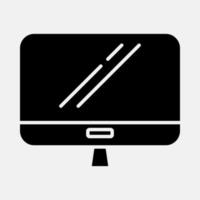 icono de la pantalla del monitor vector