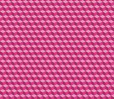 Vector isometric pattern. Pink cubes. Bright monochrome geometric background.