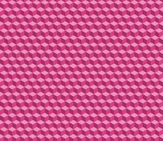 Vector isometric pattern. Pink cubes. Bright monochrome geometric background.