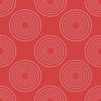 A seamless monochrome geometric pattern. Vector red abstract background. Abstract ornamen from circles.