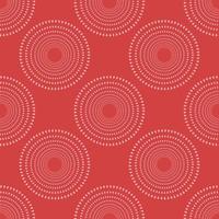 A seamless monochrome geometric pattern. Vector red abstract background. Abstract ornamen from circles.