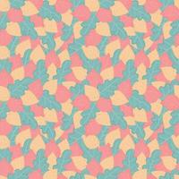 Autumn seamless pattern with different leaves. Colorful autumn leaves seamless background vector
