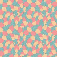 Autumn seamless pattern with different leaves. Colorful autumn leaves seamless background vector