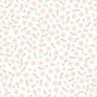 patrones sin fisuras florales. Flores lindas. estampado con pequeñas flores rosas. impresión ditsy. lindo fondo de primavera. plantilla elegante para impresoras de moda vector