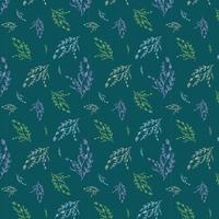 Hand Drawn Botanical Pattern Design vector
