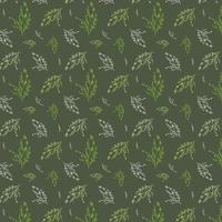 Hand Drawn Botanical Pattern Illustration vector