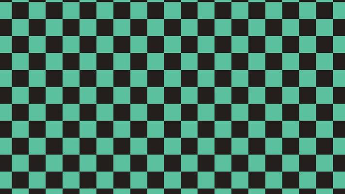 green and black square background