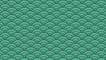 background with Japanese seawater motif vector