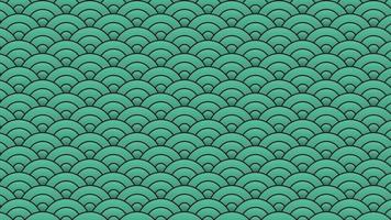 background with Japanese seawater motif vector