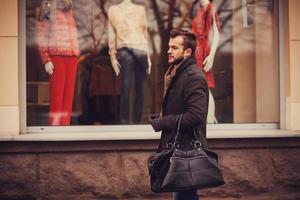 young man with bag photo