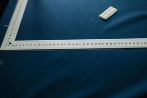 metal measure on textile photo