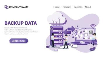 Backup data Illustration for Web, web interface, website, web graphic Template vector fully editable Design