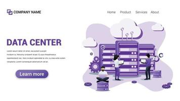 Data center Illustration for Web, web interface, website, web graphic Template vector fully editable Design