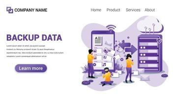 Backup data Illustration for Web, web interface, website, web graphic Template vector fully editable Design