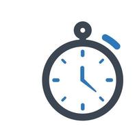 icono de reloj, símbolo de horario para su sitio web, logotipo vector