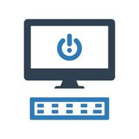 Desktop computer icon, Desktop computer symbol vector