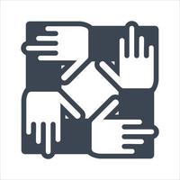 Teamwork connection icon, Teamwork Communication vector