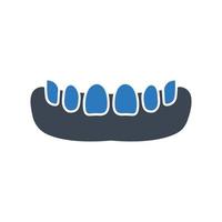 Teeth Dentistry icon, false teeth symbol for your web site , logo, app, UI design vector