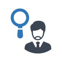 icono de búsqueda de empleo, icono de búsqueda de cliente para su sitio web, logotipo vector