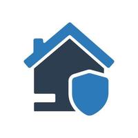 Home Insurance Icon, House protection symbol for your web site , logo, app, UI design vector