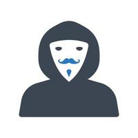 Hacker icon on white background vector