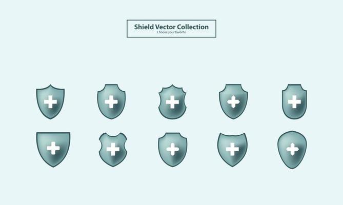 icon symbol protect insurance safe shield logo security virus vector clean armor secure quality set