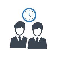 Time management icon, time schedule symbol vector