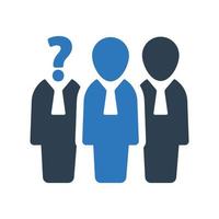 Support team icon, Brainstorming, idea vector