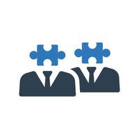 Solution planning icon, Puzzle vector