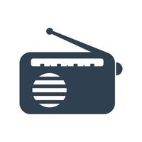 icono de dispositivo de radio, símbolo de radio para su sitio web, logotipo, aplicación, diseño de interfaz de usuario vector