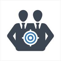 Target Audience icon on white background vector