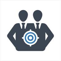 Target Audience icon on white background vector