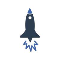 Rocket icon. startup vector symbol