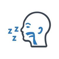 Sleep apnea icon, Snoring symbol for your web site , logo, app, UI design vector