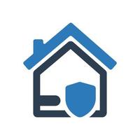 Home Insurance Icon, House protection symbol for your web site , logo, app, UI design vector